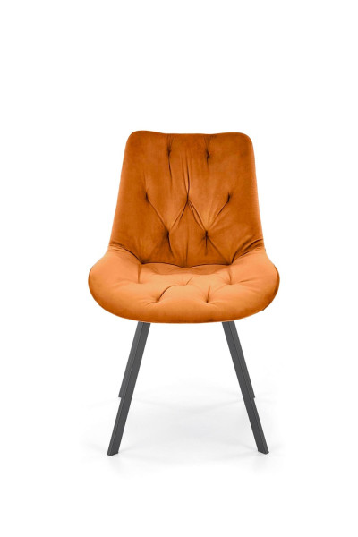 Krzesło tapicerowane K519 VELVET cynamonowe obracane 864752