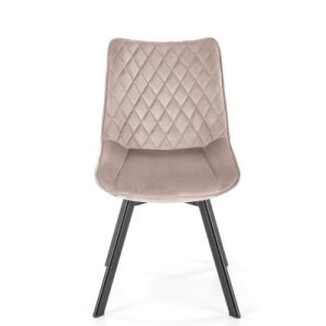 Krzesło tapicerowane K520 VELVET beżowe obracane 865239 Krzesło tapicerowane K520 VELVET beżowe obracane 865239