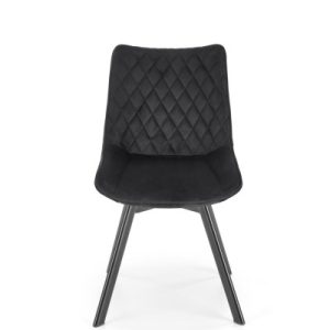 Krzesło tapicerowane K520 VELVET czarne obracane 865166 Krzesło tapicerowane K520 VELVET czarne obracane 865166