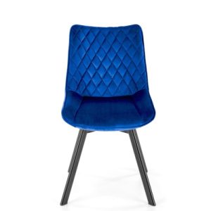 Krzesło tapicerowane K520 VELVET granatowe obracane 864726 Krzesło tapicerowane K520 VELVET granatowe obracane 864726