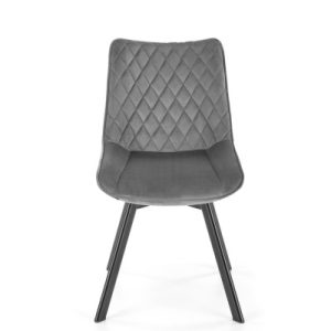 Krzesło tapicerowane K520 VELVET szare obracane 865230 Krzesło tapicerowane K520 VELVET szare obracane 865230