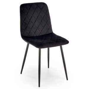 Krzesło tapicerowane K525 VELVET czarne 841087 Krzesło tapicerowane K525 VELVET czarne 841087