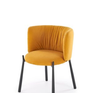 Krzesło tapicerowane K531 VELVET musztardowe 868393 Krzesło tapicerowane K531 VELVET musztardowe 868393