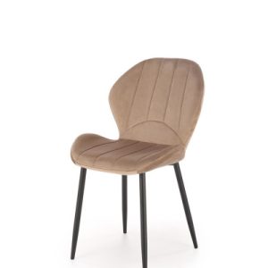 Krzesło tapicerowane K538 VELVET beżowe 865205 Krzesło tapicerowane K538 VELVET beżowe 865205