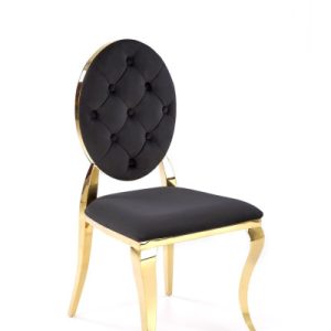 Krzesło tapicerowane K556 VELVET czarne/złote 865167 Krzesło tapicerowane K556 VELVET czarne/złote 865167