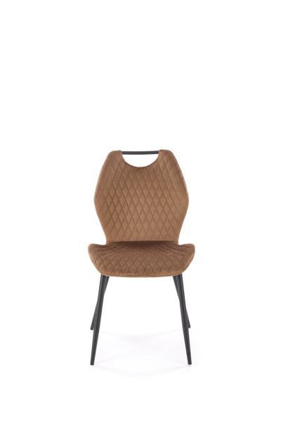Krzesło tapicerowane K569 VELVET beżowe 858989