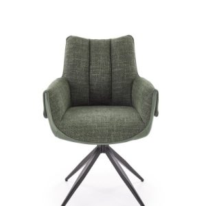 Krzesło tapicerowane K579 zielone obracane 868388