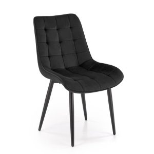 Krzesło tapicerowane K580 VELVET czarne 841118