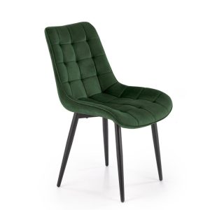 Krzesło tapicerowane K580 VELVET zielone 841099