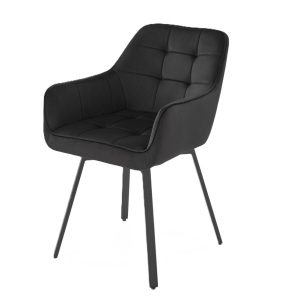 Krzesło tapicerowane K588 VELVET czarne obracane 927496 Krzesło tapicerowane K588 VELVET czarne obracane 927496