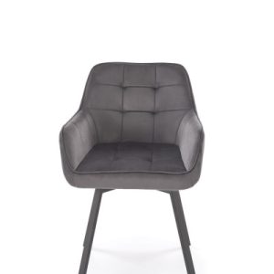 Krzesło tapicerowane K588 VELVET szare obracane 858991 Krzesło tapicerowane K588 VELVET szare obracane 858991