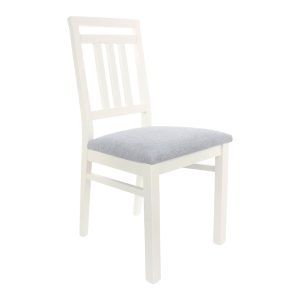 Krzesło tapicerowane Loksa szare 180669 Krzesło tapicerowane Loksa szare 180669