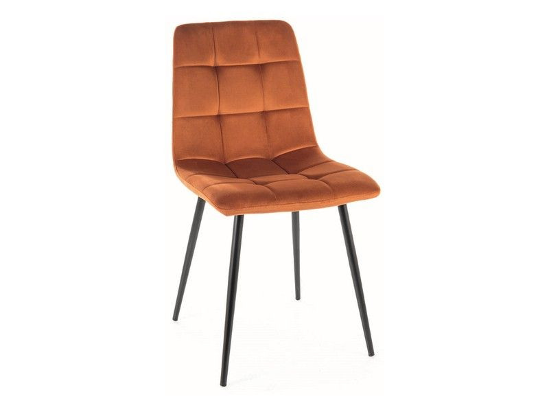 Krzesło tapicerowane MILA VELVET cynamonowe 865199