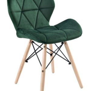 Krzesło tapicerowane MURET VELVET – aksamitny ciemnozielony 334960 Krzesło tapicerowane MURET VELVET – aksamitny ciemnozielony 334960