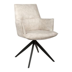 Krzesło tapicerowane Osaka II obrotowe ekoskóra taupe 973794 Krzesło tapicerowane Osaka II obrotowe ekoskóra taupe 973794