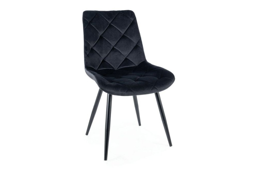 Krzesło tapicerowane RALPH VELVET czarne 924462