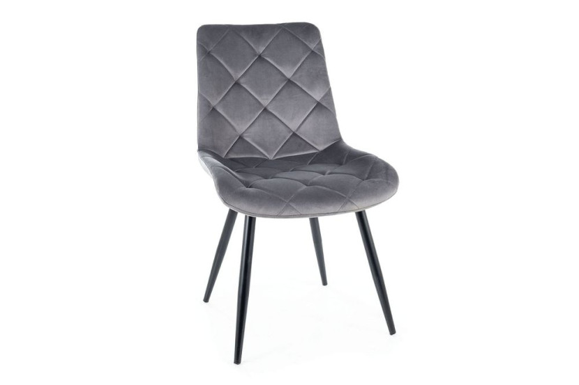 Krzesło tapicerowane RALPH VELVET szare 924460