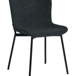 Krzesło tapicerowane SABLE w stylu japandi grafitowe skandi 325224 Krzesło tapicerowane SABLE w stylu japandi grafitowe skandi 325224
