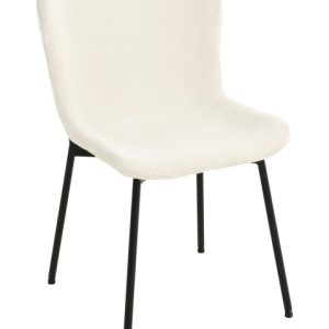 Krzesło tapicerowane SABLE w stylu japandi kremowe skandi 325221 Krzesło tapicerowane SABLE w stylu japandi kremowe skandi 325221