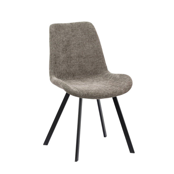 Krzesło tapicerowane SILLA brązowe 900457