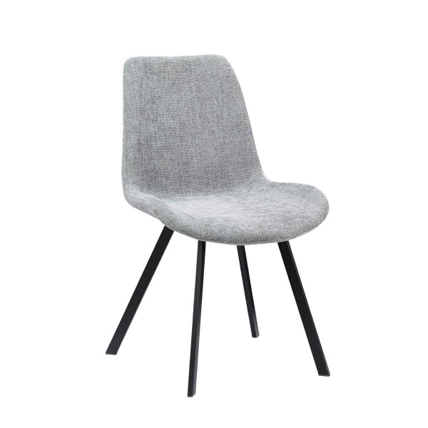 Krzesło tapicerowane SILLA szare 900461