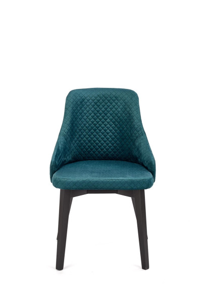 Krzesło tapicerowane TOLEDO 3 VELVET ciemno zielone/czarne 868415