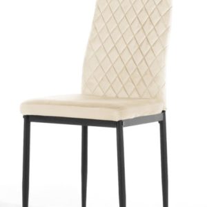 Krzesło tapicerowane VALVA CARO VELVET BEIGE 790504