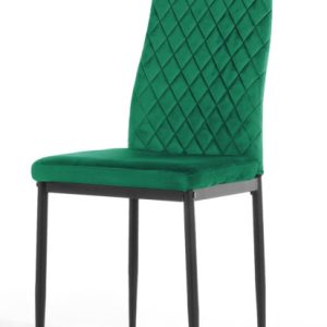 Krzesło tapicerowane VALVA CARO VELVET GREEN 790451