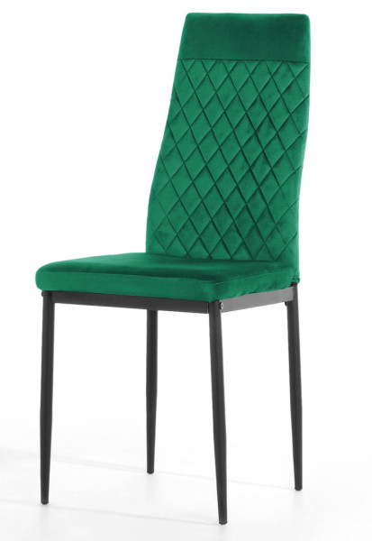 Krzesło tapicerowane VALVA CARO VELVET GREEN 790451