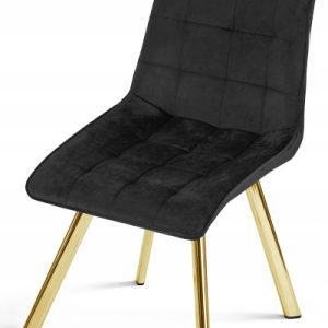 Krzesło Tapicerowane Welurowe Velvet Do Salonu Kuchni Jadalni Avila Czarne 1030694 Krzesło Tapicerowane Welurowe Velvet Do Salonu Kuchni Jadalni Avila Czarne 1030694