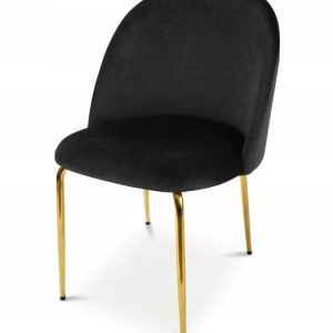 Krzesło Tapicerowane Welurowe Velvet Do Salonu Kuchni Jadalni Bling Czarne 1046342 Krzesło Tapicerowane Welurowe Velvet Do Salonu Kuchni Jadalni Bling Czarne 1046342