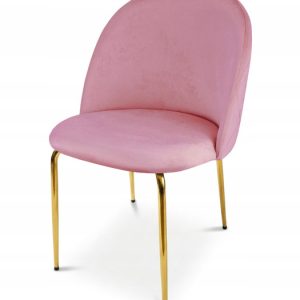 Krzesło Tapicerowane Welurowe Velvet Do Salonu Kuchni Jadalni Bling Różowe 1046341 Krzesło Tapicerowane Welurowe Velvet Do Salonu Kuchni Jadalni Bling Różowe 1046341