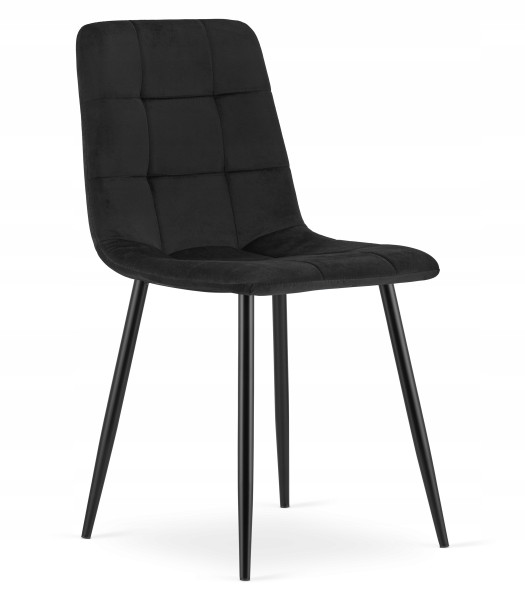 Krzesło Tapicerowane Welurowe Velvet Do Salonu Kuchni Jadalni Cube 938718