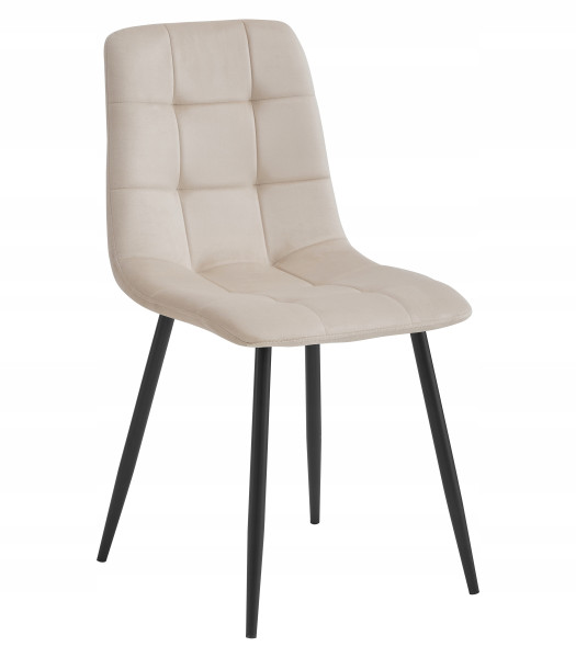 Krzesło Tapicerowane Welurowe Velvet Do Salonu Kuchni Jadalni Cube 938706