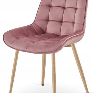 Krzesło Tapicerowane Welurowe Velvet Do Salonu Kuchni Jadalni Erba Różowe 1022849 Krzesło Tapicerowane Welurowe Velvet Do Salonu Kuchni Jadalni Erba Różowe 1022849