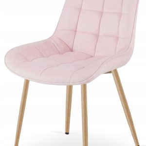 Krzesło Tapicerowane Welurowe Velvet Do Salonu Kuchni Jadalni Erba Różowe 1022843 Krzesło Tapicerowane Welurowe Velvet Do Salonu Kuchni Jadalni Erba Różowe 1022843
