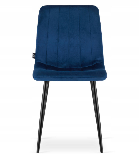 Krzesło Tapicerowane Welurowe Velvet Do Salonu Kuchni Jadalni Granat Simple 958396