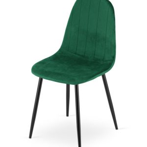 Krzesło Tapicerowane Welurowe Velvet Do Salonu Kuchni Jadalni Roka Zielone 1022844