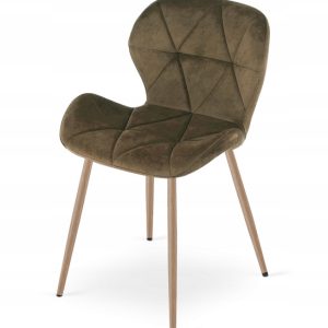 Krzesło Tapicerowane Welurowe Velvet Do Salonu Kuchni Jadalni Vela Brązowe 1022890 Krzesło Tapicerowane Welurowe Velvet Do Salonu Kuchni Jadalni Vela Brązowe 1022890