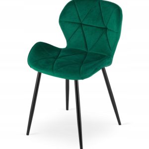 Krzesło Tapicerowane Welurowe Velvet Do Salonu Kuchni Jadalni Vela Zielone 1022897 Krzesło Tapicerowane Welurowe Velvet Do Salonu Kuchni Jadalni Vela Zielone 1022897