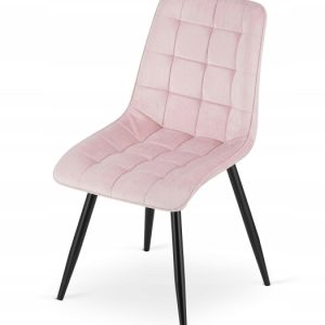 Krzesło Tapicerowane Welurowe Velvet Do Salonu Kuchni Jadalni Zadar Różowe 1022847 Krzesło Tapicerowane Welurowe Velvet Do Salonu Kuchni Jadalni Zadar Różowe 1022847
