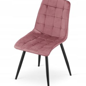 Krzesło Tapicerowane Welurowe Velvet Do Salonu Kuchni Jadalni Zadar Różowe 1022848 Krzesło Tapicerowane Welurowe Velvet Do Salonu Kuchni Jadalni Zadar Różowe 1022848