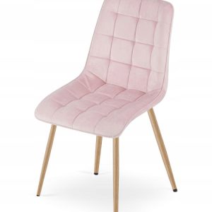 Krzesło Tapicerowane Welurowe Velvet Do Salonu Kuchni Jadalni Zadar Różowe 1022846 Krzesło Tapicerowane Welurowe Velvet Do Salonu Kuchni Jadalni Zadar Różowe 1022846