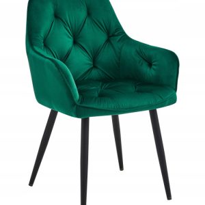 Krzesło Tapicerowane Welurowe Velvet Do Salonu Kuchni Jadalni Zielone Luna 958395 Krzesło Tapicerowane Welurowe Velvet Do Salonu Kuchni Jadalni Zielone Luna 958395