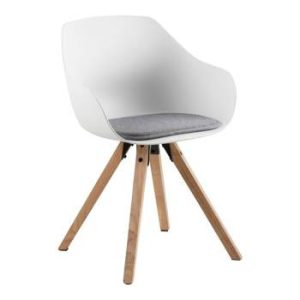 Krzesło Tina Wood białe z tworzywa 89360 Krzesło Tina Wood białe z tworzywa 89360