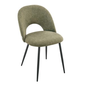 Krzesło TRIVIO w tkaninie zielone 49x57x78 cm HOMLA 910504