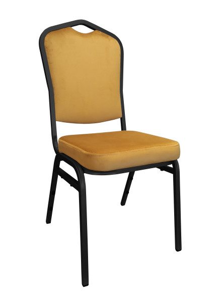 Krzesło Vega stelaż czarny MG15 bankietowe konfer 651483