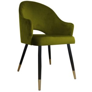 Krzesło Velvet noga czarna/zło 120107 Krzesło Velvet noga czarna/zło 120107