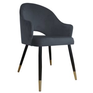 Krzesło Velvet noga czarna/zło 120209 Krzesło Velvet noga czarna/zło 120209