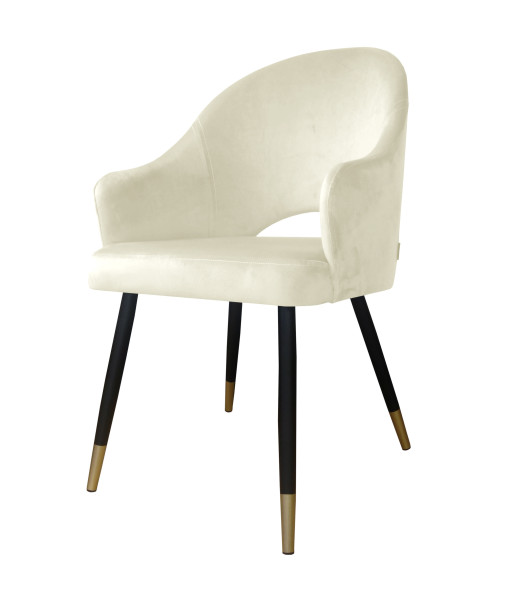 Krzesło Velvet noga czarna/zło 120299